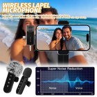 4pcs 2 3 In 1 Lavalier Wireless Microphone Audio Video Mic For Iphone Android
