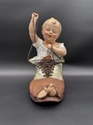 Rare 10     h   Antique Heubach Bisque Figurine  Boy In Papa   s Shoe  Germany