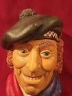 Vintage  jock  Chalkware Head Wall Hanging By Legend Products  England Signed 