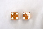 Wynn Hotel And Casino Dice Pair Matching Numbers Las Vegas Nevada Orange