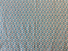 Feedsack Four Like Design Pattern Large Pieces Flowers In Rectangles Blue White