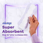 Always Xtra Protection Daily Liners  Long Unscented  Anti-bunch  108 Count _ Usa