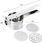 Potato Ricer 15oz Stainless Steel By  - Sturdy Masher For Creamy Mashed Potatoes