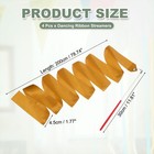 4 Pcs Dance Ribbons 78 7  Gymnastics Ribbon Streamers Red Wand  Dark Yellow