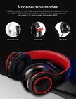 Wireless Bluetooth Headphones Super Bass Foldable Stereo Earphones Headset Mic