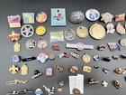 87 Vintage Pin Medal Lot Fraternal Political Jfk Military Pinbacks Chrysler Gm