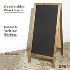 A-frame Chalkboard Sidewalk Sign - 58 X 27 Inches  Folding Standing Sandwich Sig