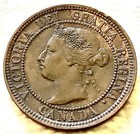 1900 Canada Large Cent Queen Victoria Penny - Circulated Old Canadian Coin