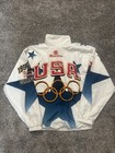 Vintage Champion Atlanta 1996 Olympic Team Usa  Jacket Size Xl White