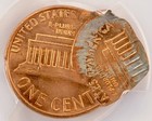 1986 1c Lincoln Cent Double-struck  2nd 60  Off-center   Indent Pcgs Ms65