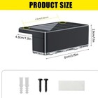 Led Solar Power Fence Lights Outdoor Garden Wall Door Deck Step Stair Decor Lamp