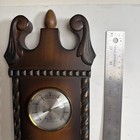 West German Weather Station Focal Barometer Thermometer Hygrometer Wood   Metal