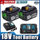 Pack For Makita 18v 8 0ah Lxt Li-ion Battery Bl1860b Bl1830 Bl1850  dual Charger