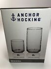 Anchor Hocking Hammered Drinkware  16-piece Glass Set New