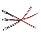 3x Mini Push Button Pre-wired Momentary N o Off-on Switch Plug 12v 5amp Spst
