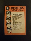 1964 Topps Beatles Color Cards  3   George Harrison Great Condition