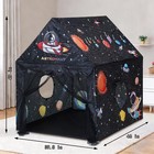 Kids Tent Black Space Play Tent For Boys large And Foldable Kids Playhouse Wi