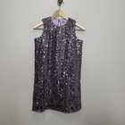 J crew Crewcuts Girls Purple Shine Sleeveless Sequin Dress Sz 12 Nwt