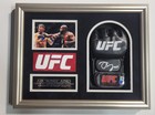 Jon Jones Framed Autographed  Glove 12x16  Size Beckett Coa 