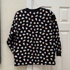 Talbots Kids Colorful Ghost Halloween Sweatshirt Youth Xxl Fits Small Adult