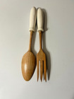 Vintage Wooden Spoon And Fork  Souvenir New York City 1960 s 11 