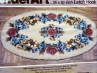 Wonderart By Caron Queen Anne 34  X 50  Latch Hook Rug Kit New