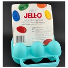 Vintage 1995 Jell-o Jigglers Easter Egg Mold  Turquoise  6 Cavity With Booklet