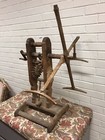Antique Vtg Primitive Wood Yarn Winder Spinner Spinning Wheel Needs Repair