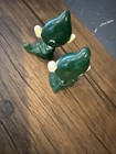 Vintage Ceramic Pixie Elves Green Made In Japan