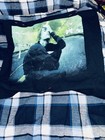 Justin Bieber Shirt Concert Tee flannel One Of A Kind Med Graphic Upcycl Unisex