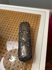Antique Sterling Silver Rose Scroll Clothes Brush Repousse Gorham Hallmark Mono