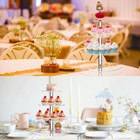 4 Tier Clear Acrylic Cake Stand Round Cupcake Display Tower For Party Dessert