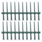 20 Pack Garden Fence Post 3 Feet Heavy Duty Metal U-post For Wire Fence Green