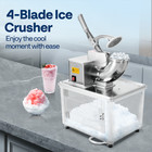 Electric Four Blades Commercial Ice Crusher Shaver 440lbs hr Snow Cone Maker