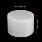 Round Foam Cake Dummy 4 Inch X 6 Inch Circle Dummy Cake Set White