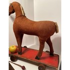 Very Old Antique Folk Art Pull Toy Large 24 Inches Tall Horse Primitive Rustic