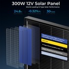 12v 300w Watt Monocrystalline Solar Panel Home Rv Off Grid Battery Boat Power