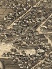 Bird s Eye View 1885 Potsdam New York Vintage City Map - 14x24