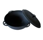 22 L Kazan Uzbeki Tatar Dish Plov Pot Mangal Cookware Cast Iron Pan Cooking Oven