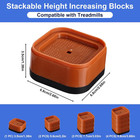 4pcs Treadmill Incline Riser Blocks  Walking Stackable Height Adjustable Incline