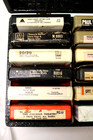 Lot Of 24 Vintage 8-track Tapes In Custom Carry Case A Few Real Good Ones