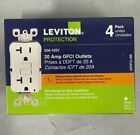 10 Pcs Leviton Gfnt2-4w Gfci 20a White Outlet