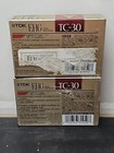 2-pack Tdk Tc-30 Ehg Vhs-c Video Cassette Extra High Grade New