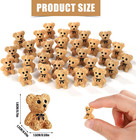 30pcs Mini Resin Teddy Bear  Cute Miniature Teddy Bears Plush Doll Tiny Animals 