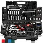46 Pcs Socket Wrench Set 1 4  Drive Ratchet Metric Kit Garage Car Repair Tool