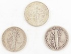 Mixed Lot Of 3 90  Silver Circulated Dimes - Inv  1013