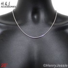 20 men 925 Sterling Silver 2 5mm Silver Franco Box Curb Link Chain Necklace asn8