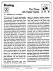 The Three Ali-frazier Fights Boxing Postcard 1978 Collectible Ali Vs Frazier