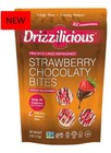 Drizzilicious Strawberry Chocolate Mini Rice Cakes Bites Gluten Free Snacks 4pk