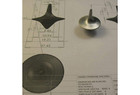 2pcs Silver Zinc Alloy Spinning Top Toy     Perfect Balance Desk Gyro